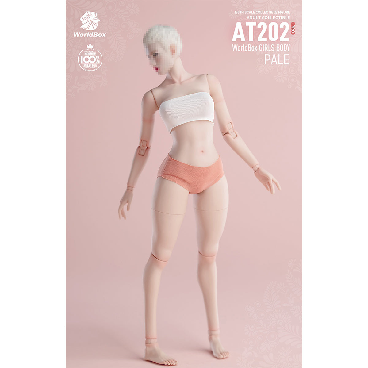 TBLeague Articulated Joints Female Body With Chunky Thighs AT202pro 1/6 Scale Action Figure Body
