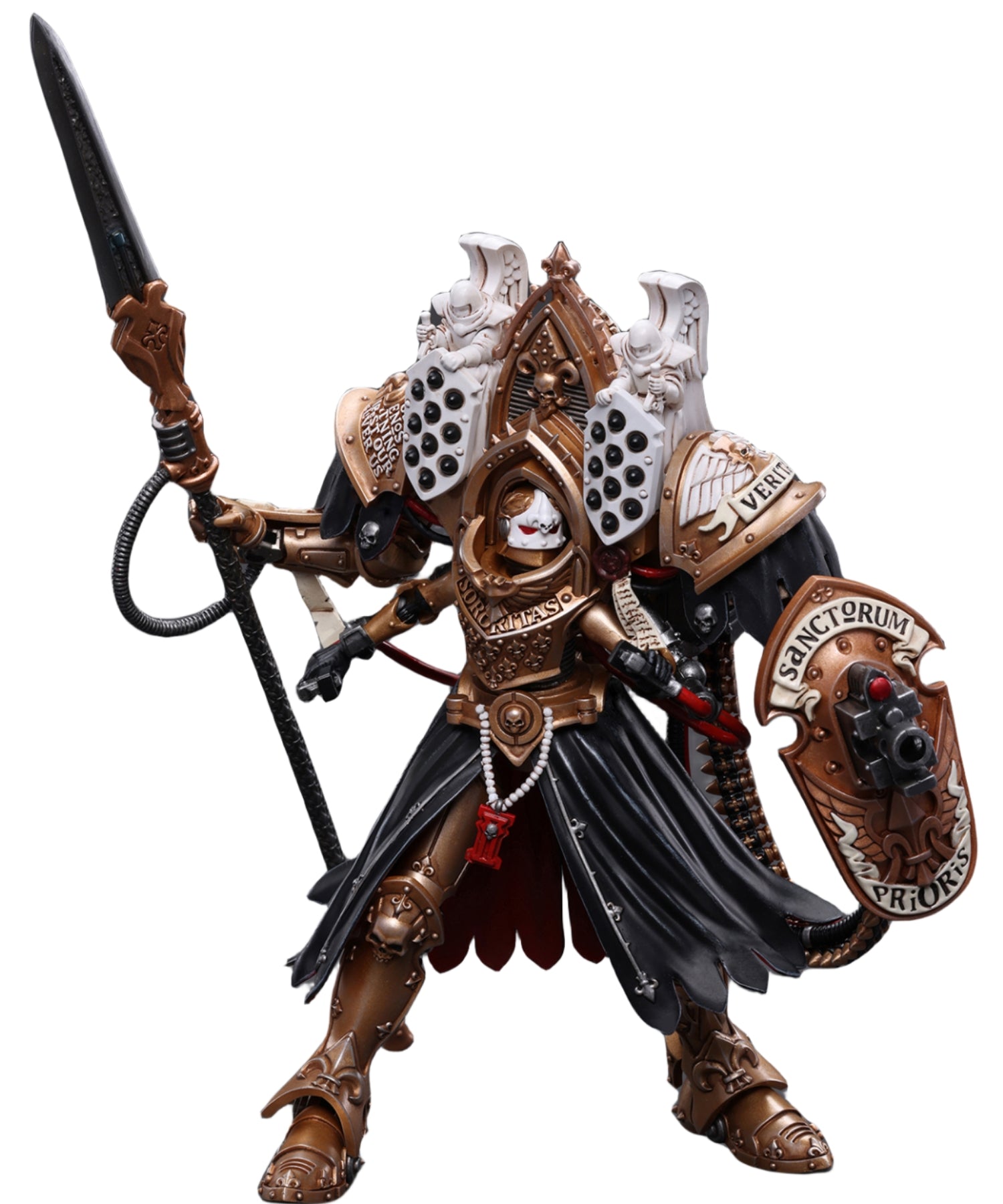 JoyToy Warhammer 40K : Figurines d'action Adepta Sororitas Abbesse Sanctorum Morvenn Vahl