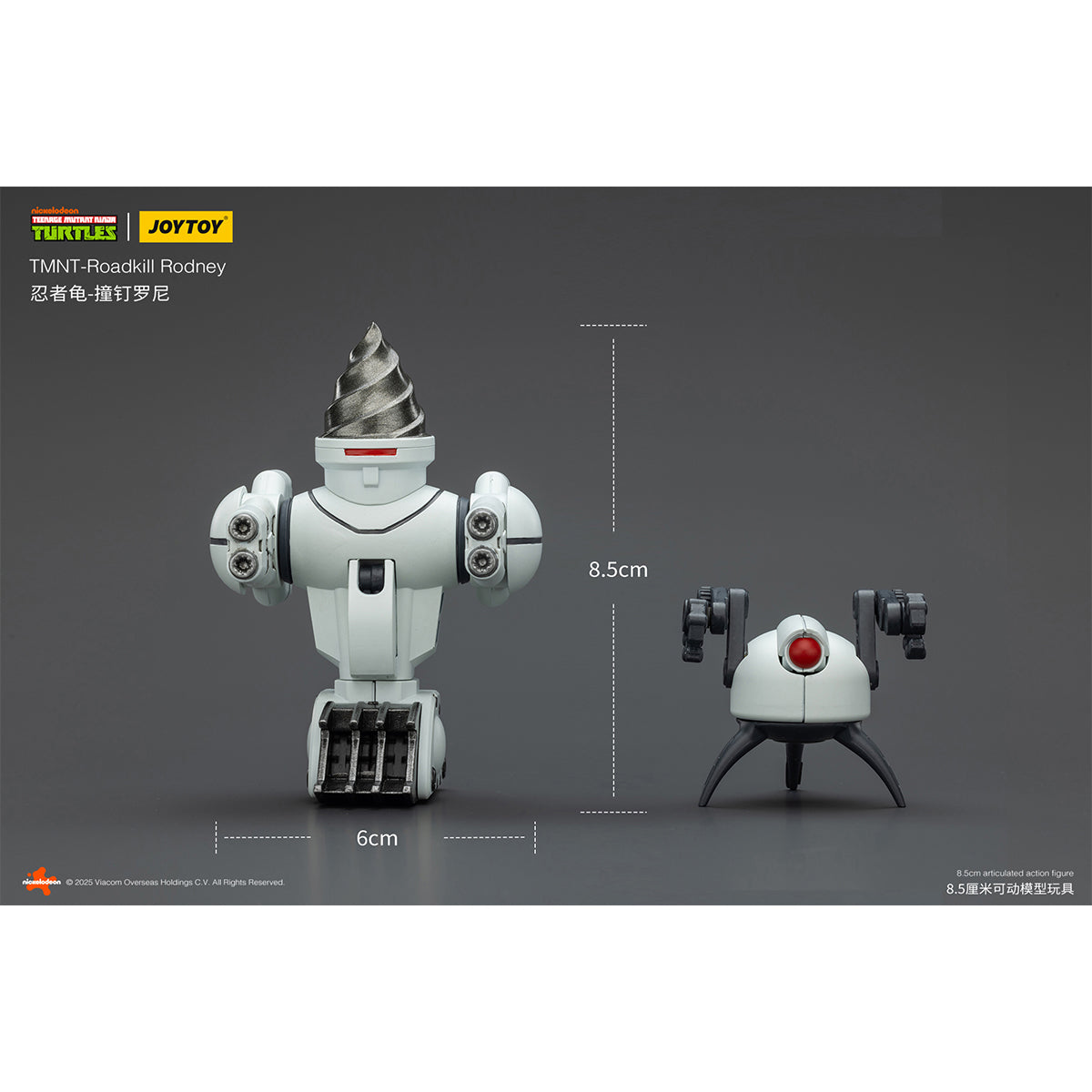 JOYTOY TMNT-Roadkill Rodney & TMNT-Turtle Van 1/18 Scale Fit TMNT Series Action Figure