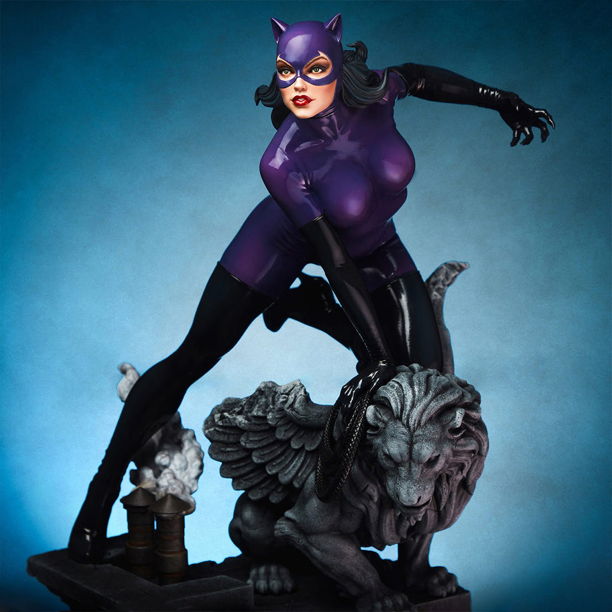 Sideshow Catwoman Purple Edition Art Statue