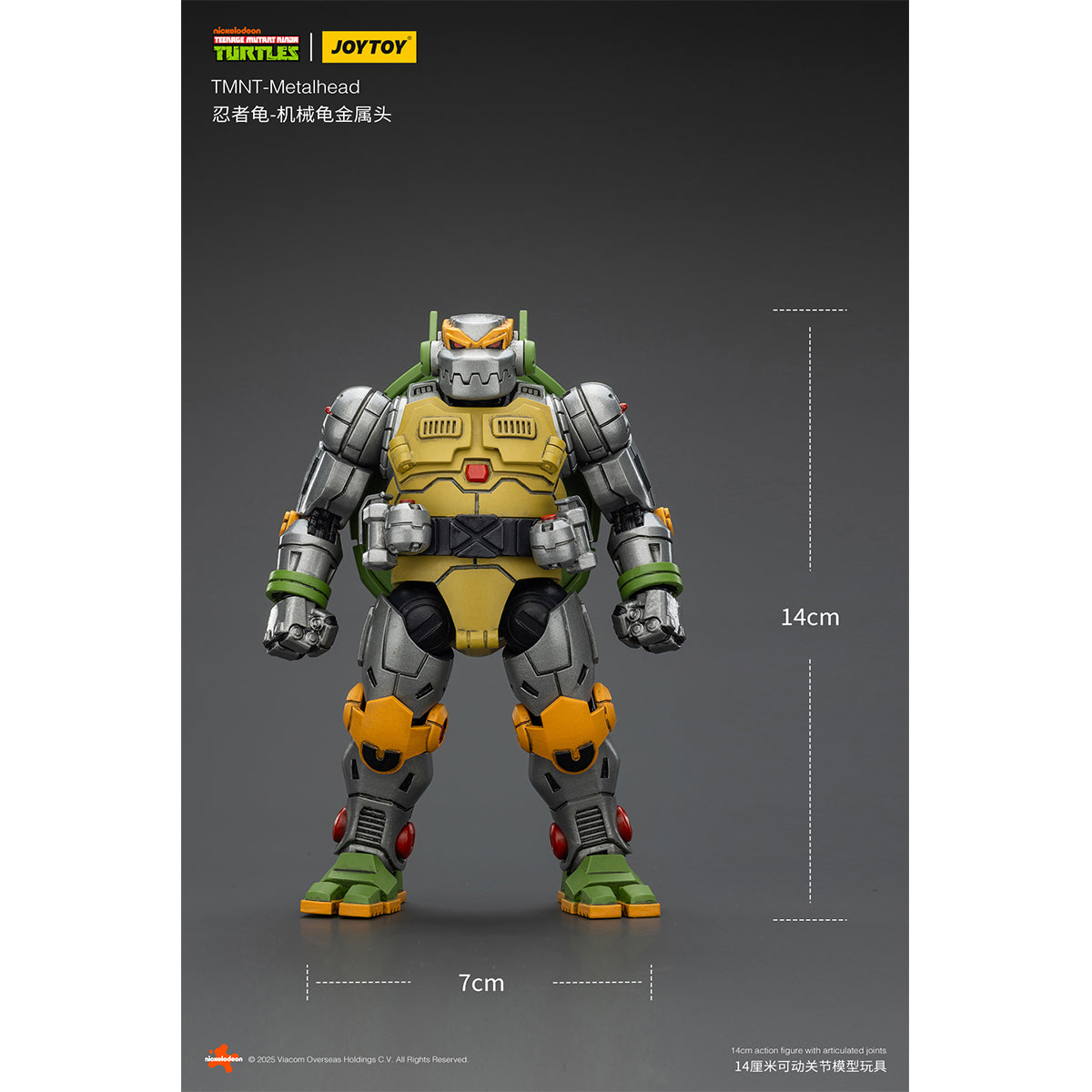 (Only Shipped to the US) JOYTOY TMNT-Metalhead JT02533 1/18 Scale Action Figure