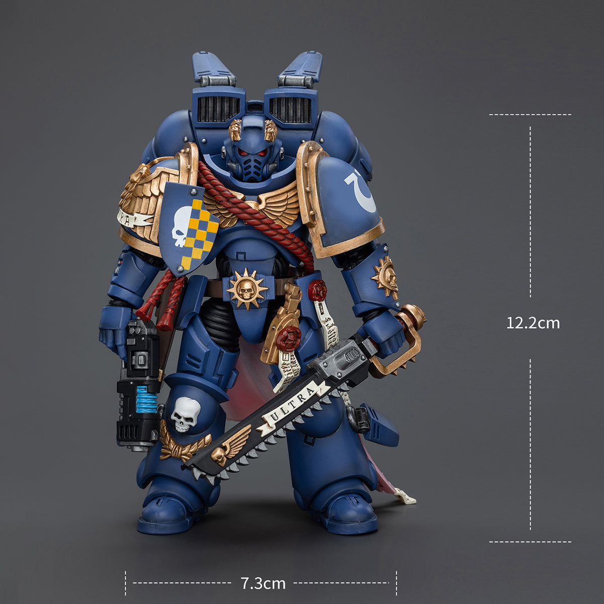 Figurines d'action JoyToy Warhammer 40K : Capitaine des Ultramarines avec Jump Pack