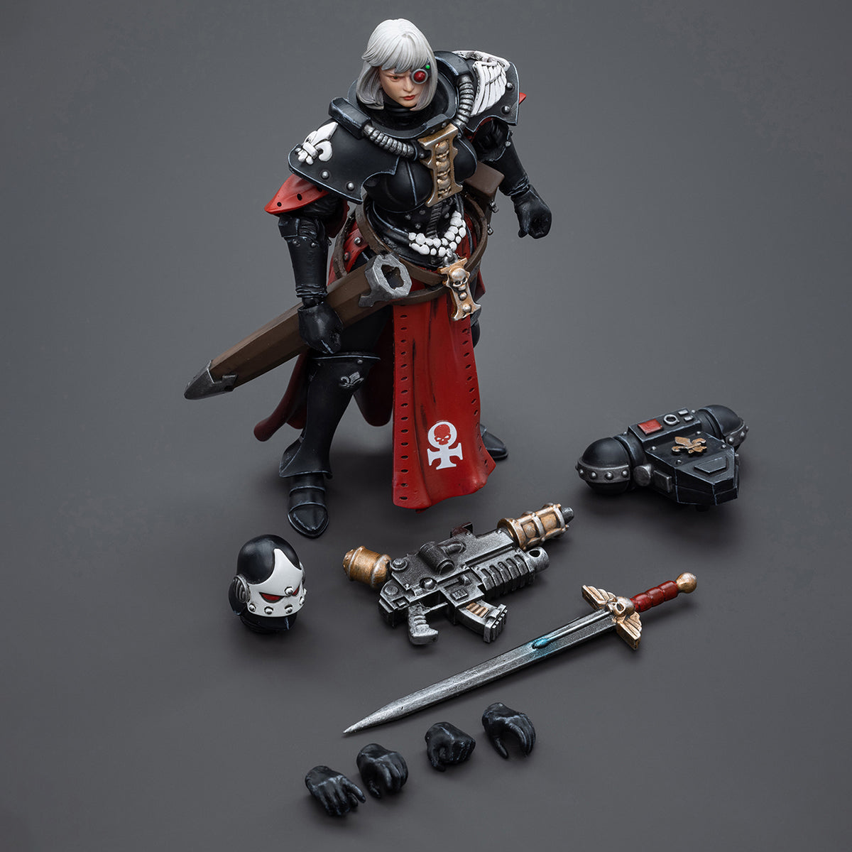 Figuras de acción JOYTOY Warhammer 40,000 Adepta Sororitas Battle Sister Sister Superior Kassia Reissue Edition