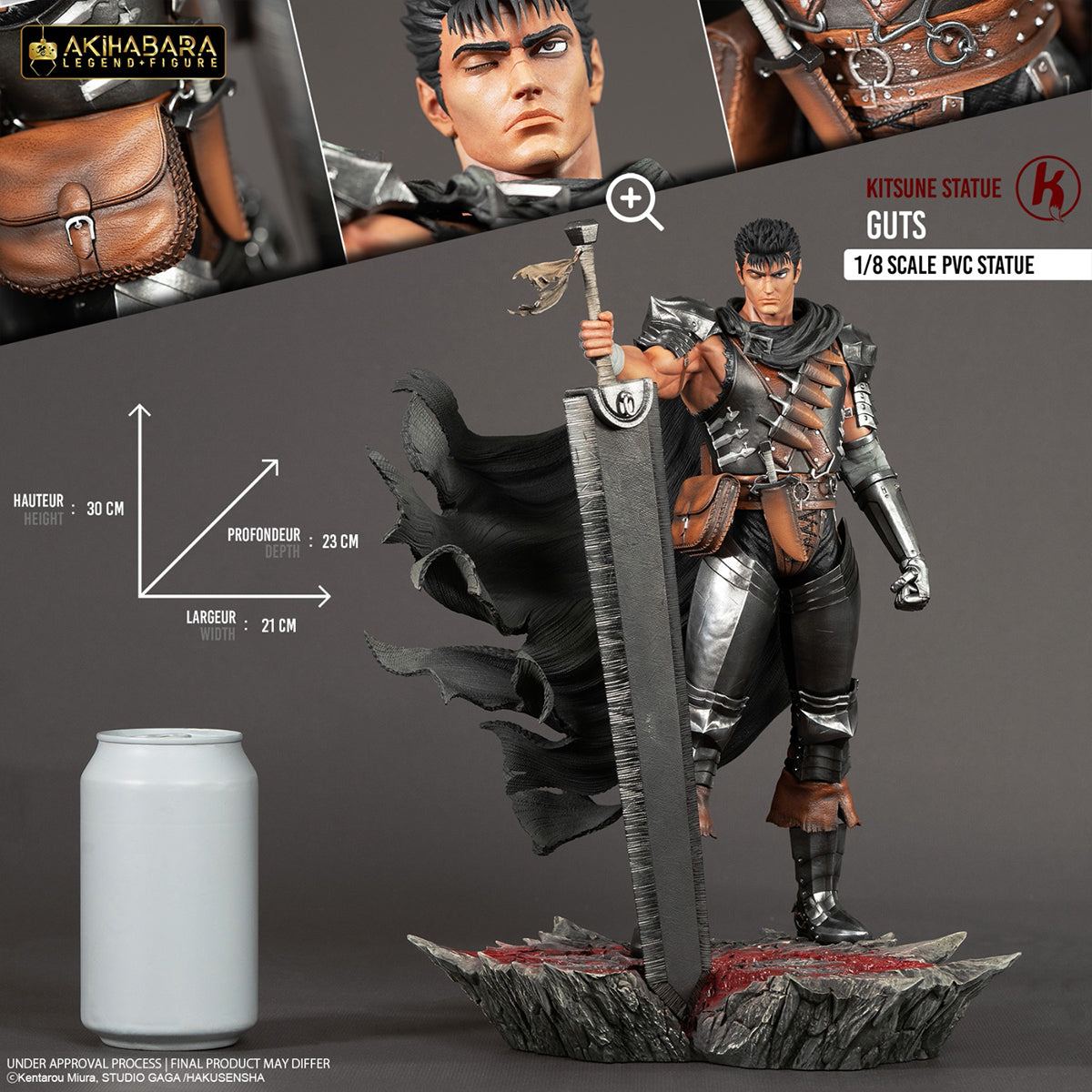 Kitsune Statue, Berserk Guts, Art Statue