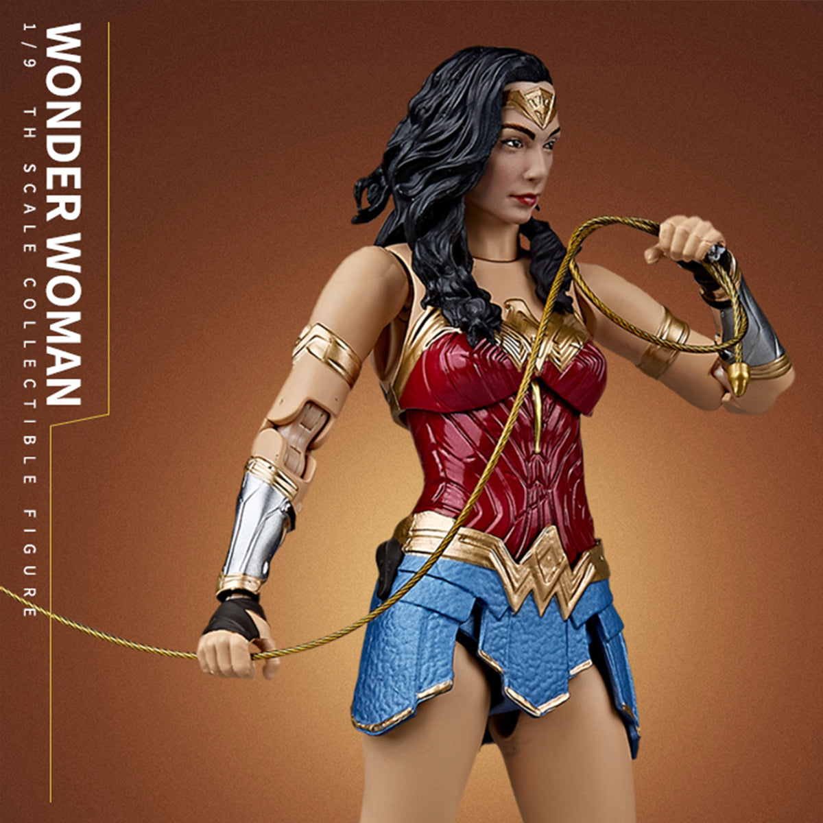 Coffret complet Fondjoy : Figurine miniature d'action Miraculous Woman à l'échelle 1/9