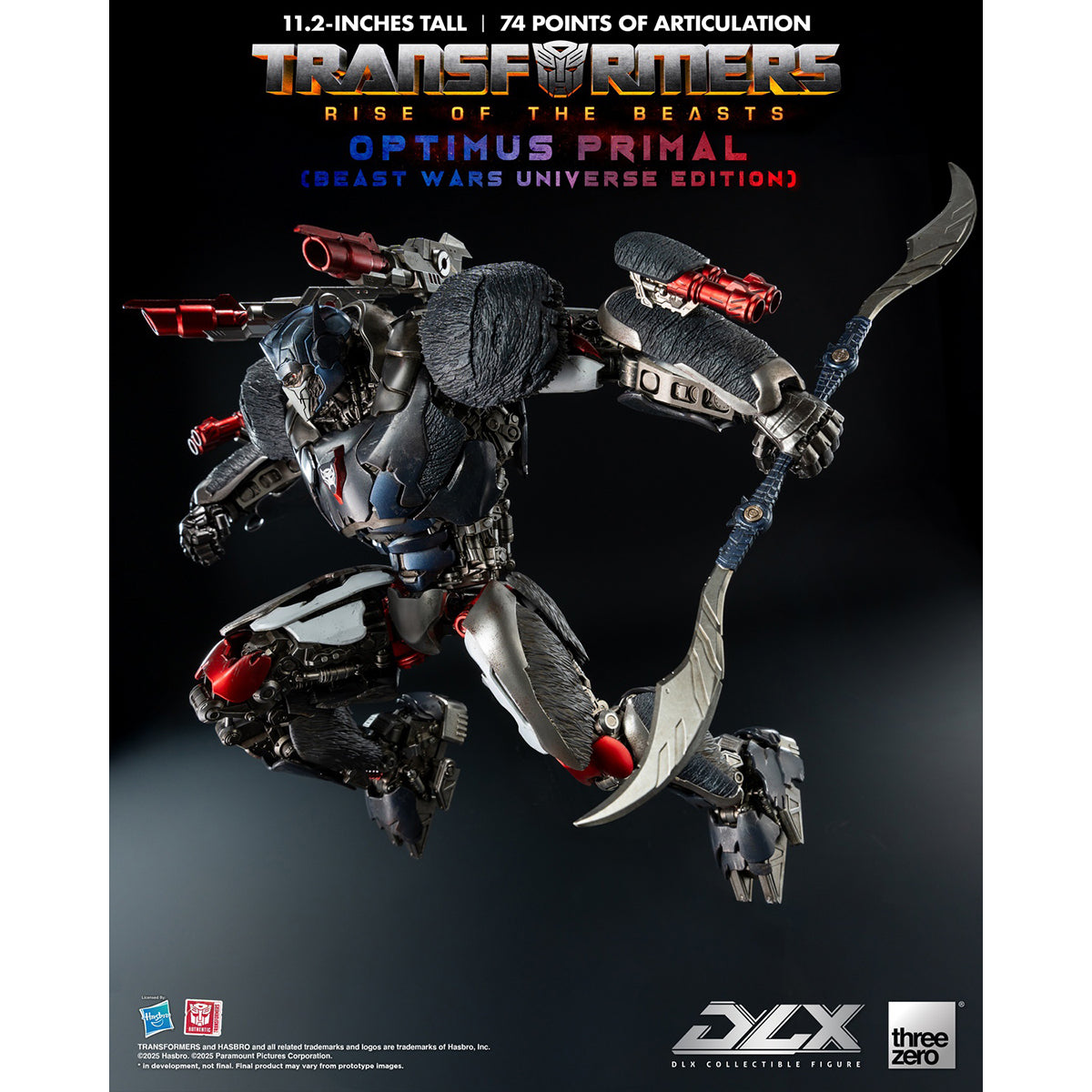 Threezero Transformers: Rise of the Beasts DLX Optimus Primal (Beast Wars Universe Edition) 3Z08850W0 Figure