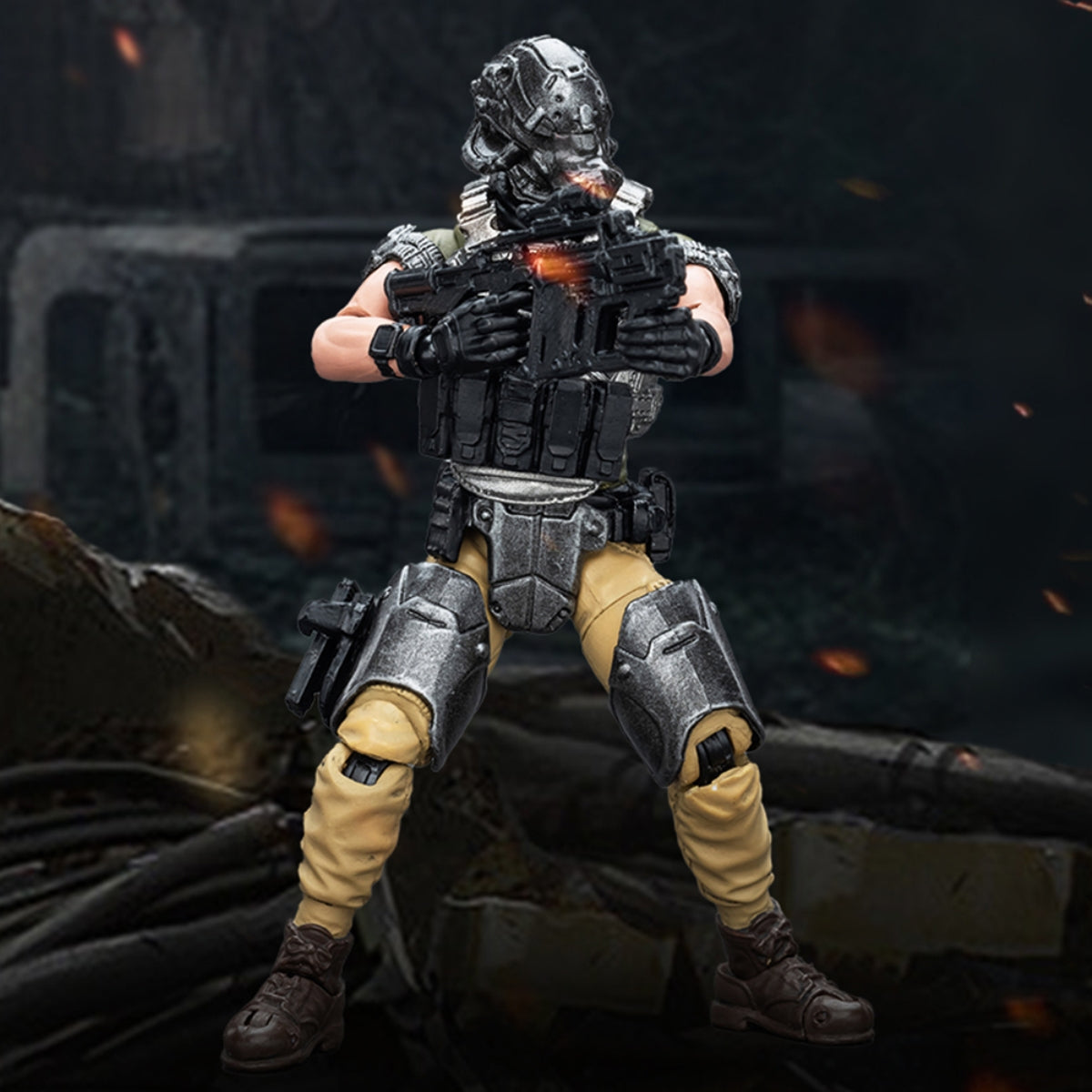 Figurine de collection JoyToy Hardcore Coldplay : Kina Mercenaries, le maître du feu, échelle 1:18, JT9909