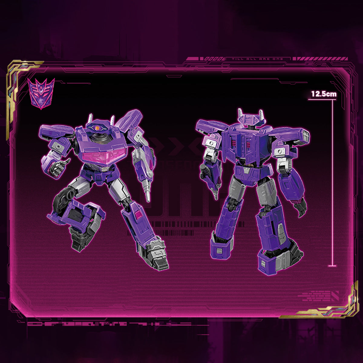 Transformers One de la serie Blokees Champion: kits de modelos de ensamblaje Shockwave/Shockblast