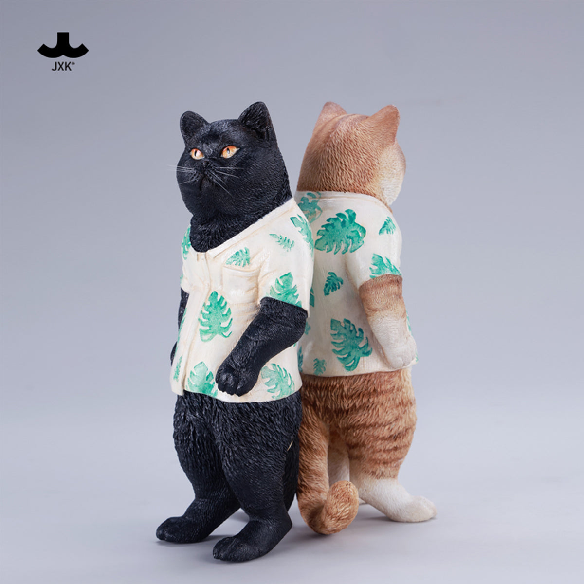 JXK, Tropical Cat Stand, Static Cat Animal Figurine