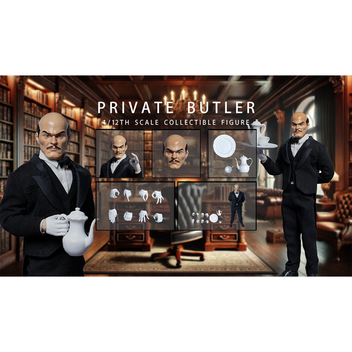Joy Man Toys Private Butler 1/12 Scale Action Figure