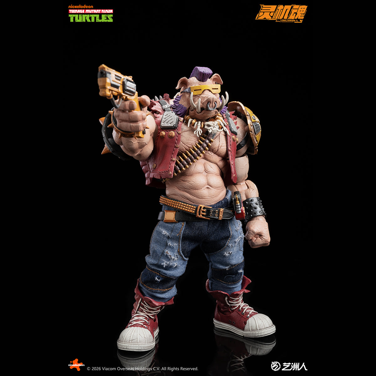 LINGJIHUN TMNT-Bebop & TMNT-Rocksteady 1/10 Scale Action Figure