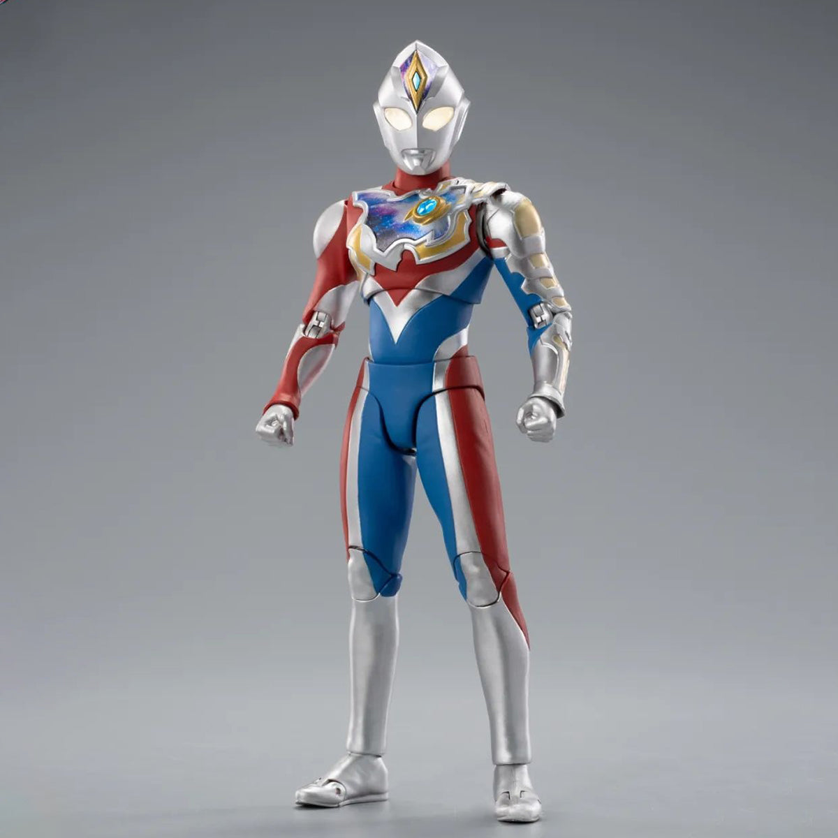 Figura de acción ZD Toys, Ultraman Decker tipo brillante, set completo
