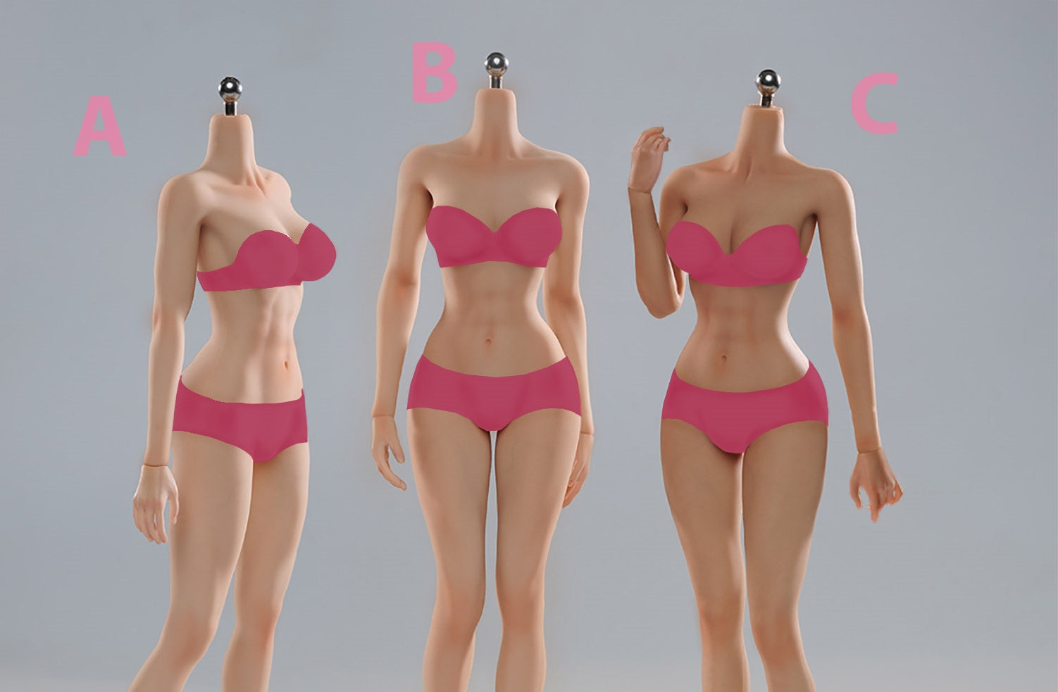 VERYCOOL Female Seamless Articulated Silicone Medium-Bust 1/6 Scale Action Figure Body