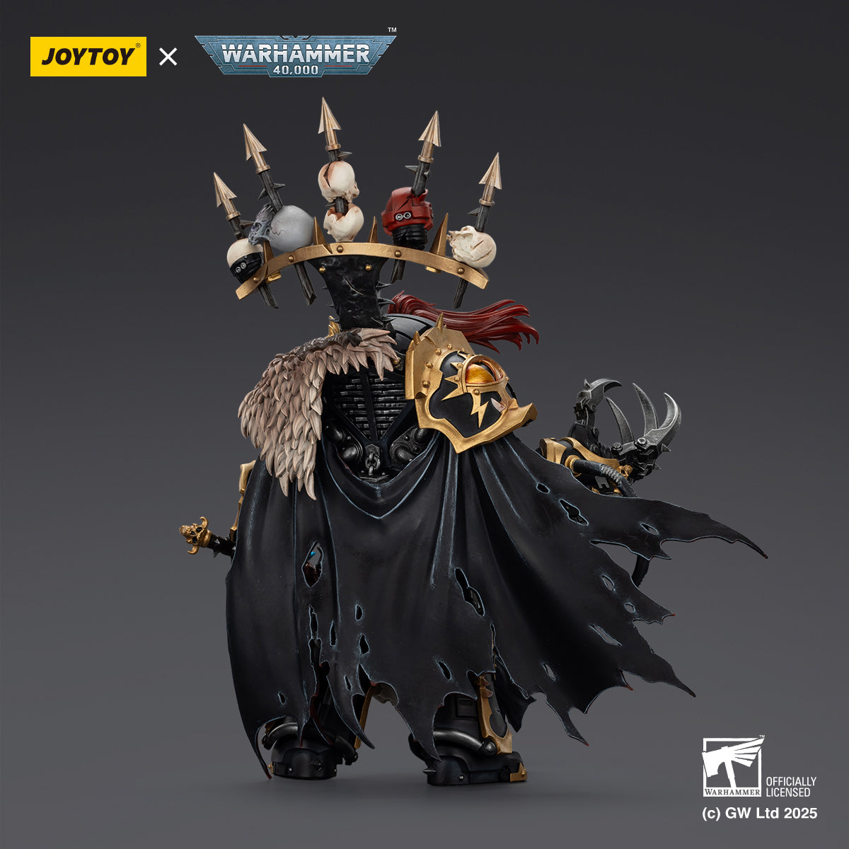 JOYTOY Warhammer JT02922 Black Legion Abaddon the Despoiler with Drach'nyen and the Talon of Horus 1/18 Scale Action Figure