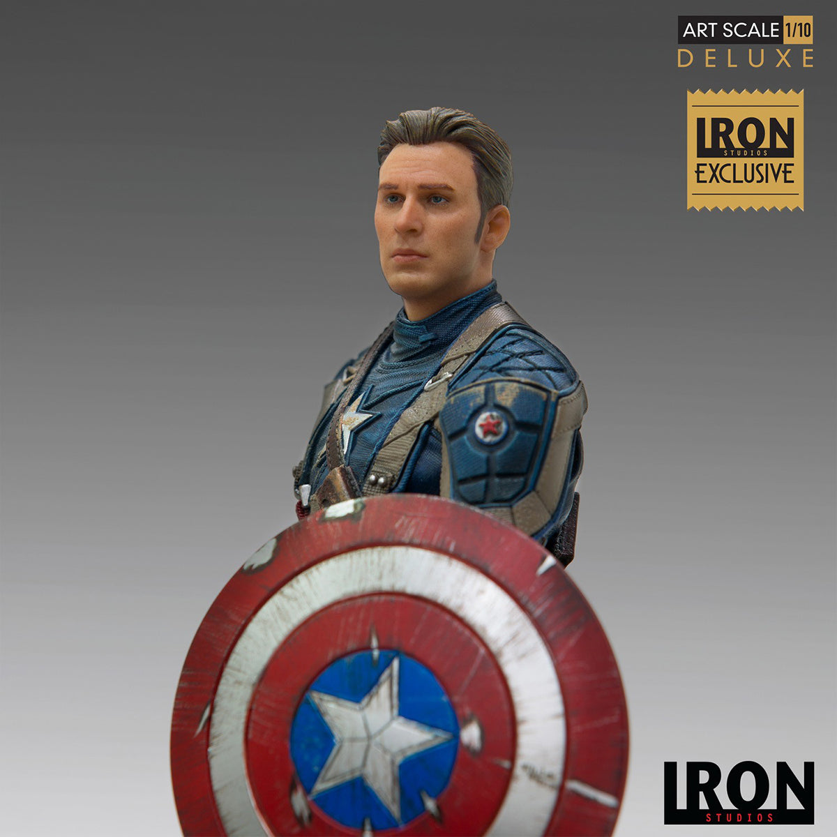 Iron Studios MARCAS18019-10 MCU 10th Years Anniversary Captain America 1/10 Scale Art Statue