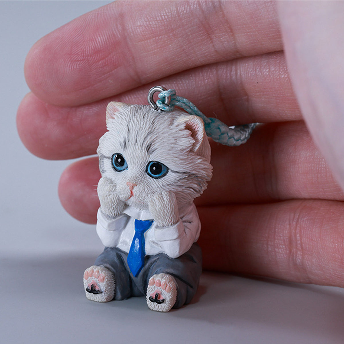 JXK&small, Drowsy Mew, Static Cat Animal Figurine