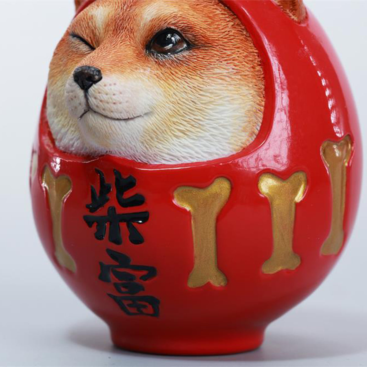 JXK Shiba Fortune Daruma Ver.A Collaboration Edition Animal Figurine