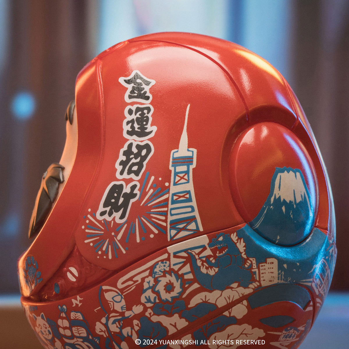 YUANXINSHI Authentic Dharma Style Series Great Wish Daruma Statue