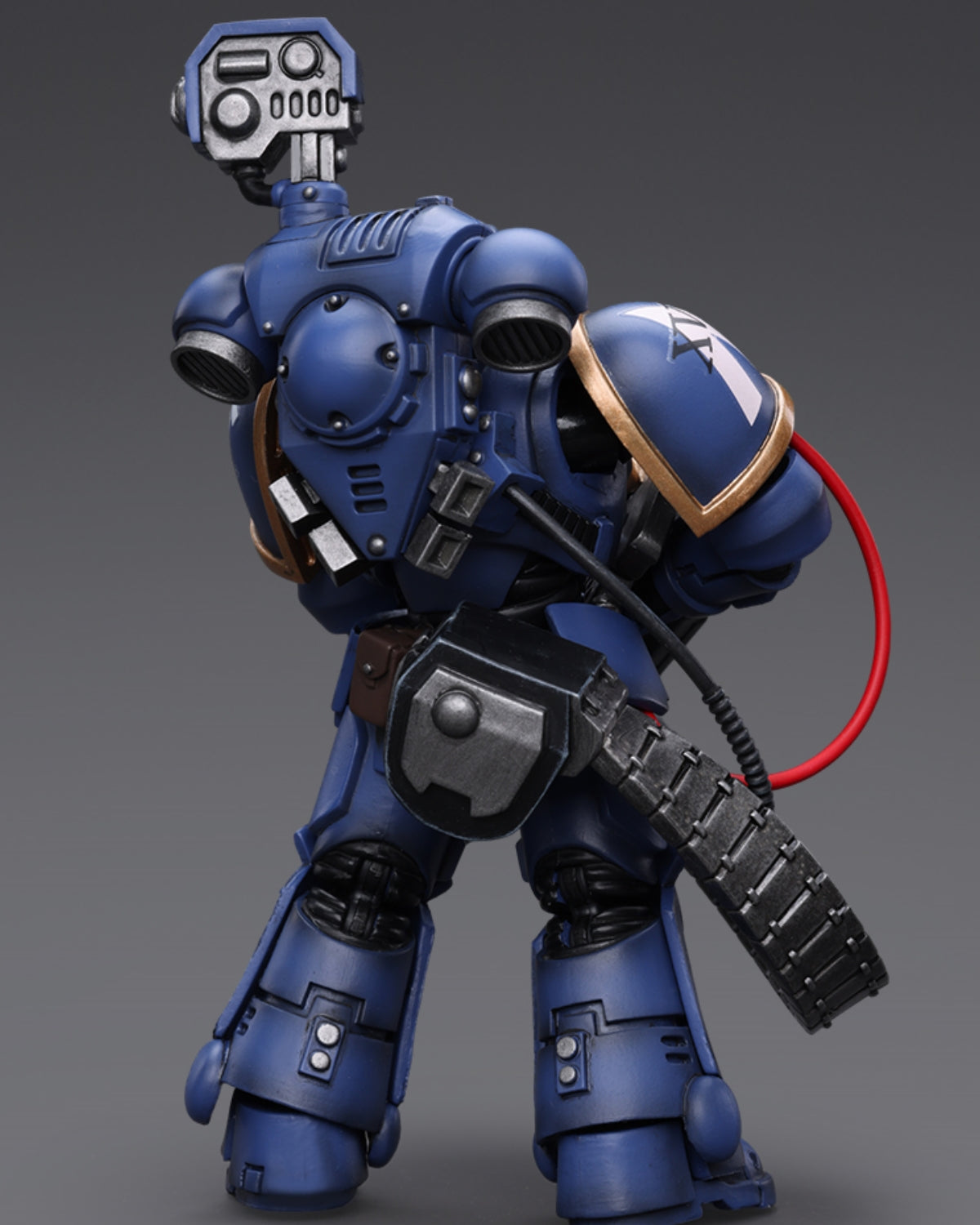 Figurine de collection JoyToy Warhammer 40K : Ultramarines Castellan Launcher Super Frag, échelle 1:18 (Castellan Launcher-Superfrag JT8827)
