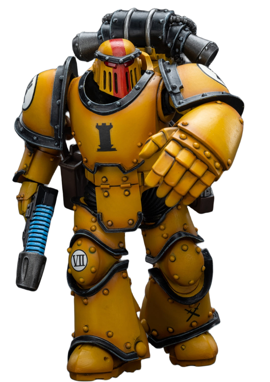 Figurine de collection JoyToy 40K : Imperial Fists Legion MkIII Tactical Squad Sergent avec Power Fist, échelle 1:18, figurines d'action JT9060