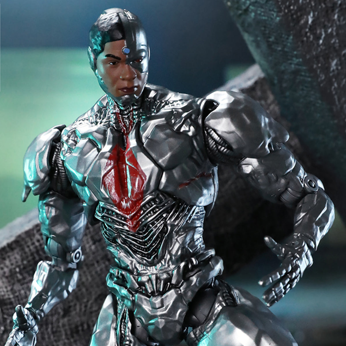 Ensemble complet Fondjoy : Cyborg, figurine miniature à l'échelle 1:9