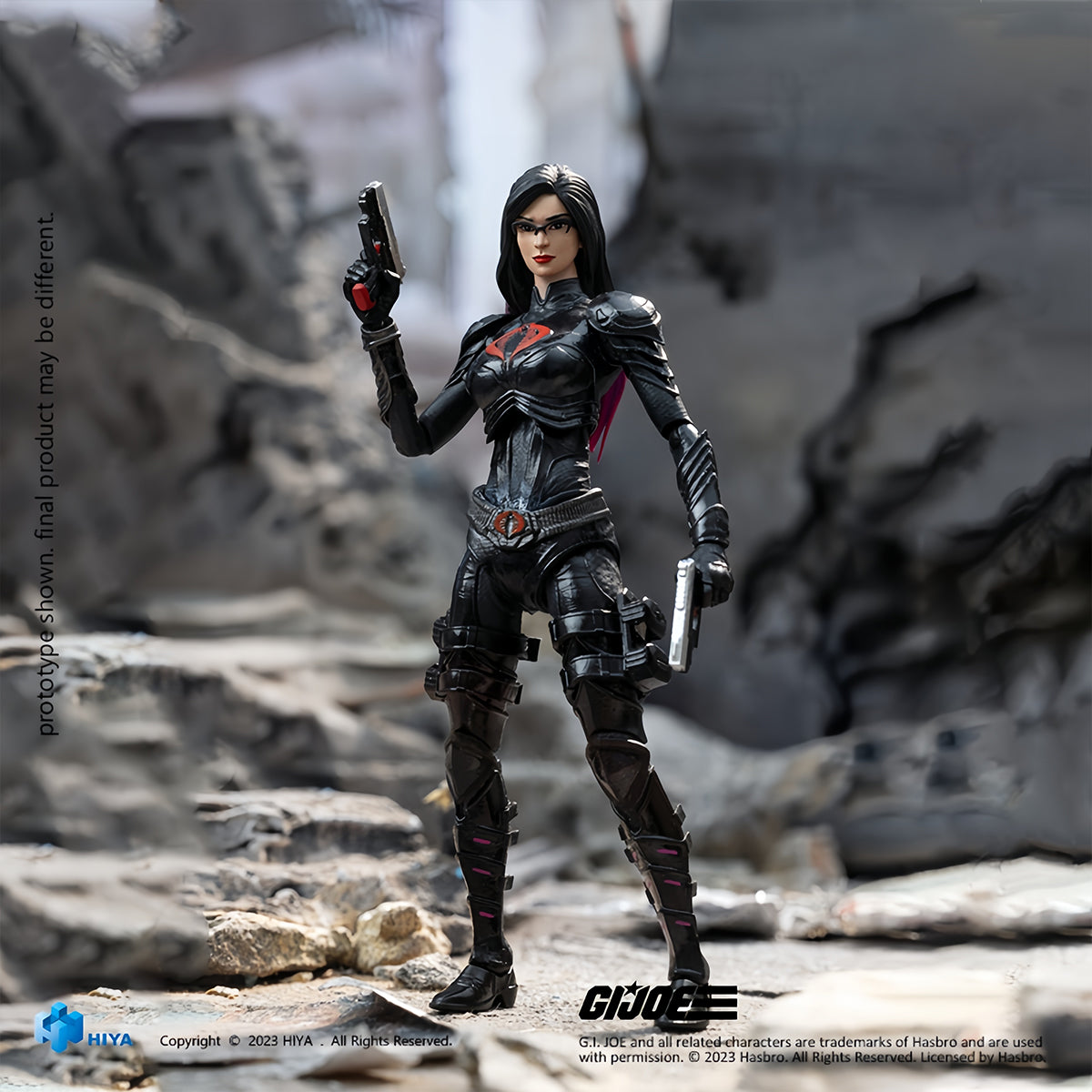 HIYA : Superbe figurine féminine Mini GI Joe Baroness