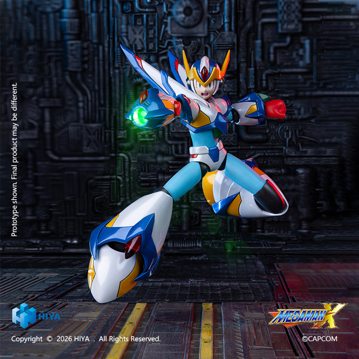 HIYA EXQUISITE BASIC Series Mega Man X Exquisite Basic X (Falcon Armor Ver.) EBM0384 1/6 Scale Action Figure
