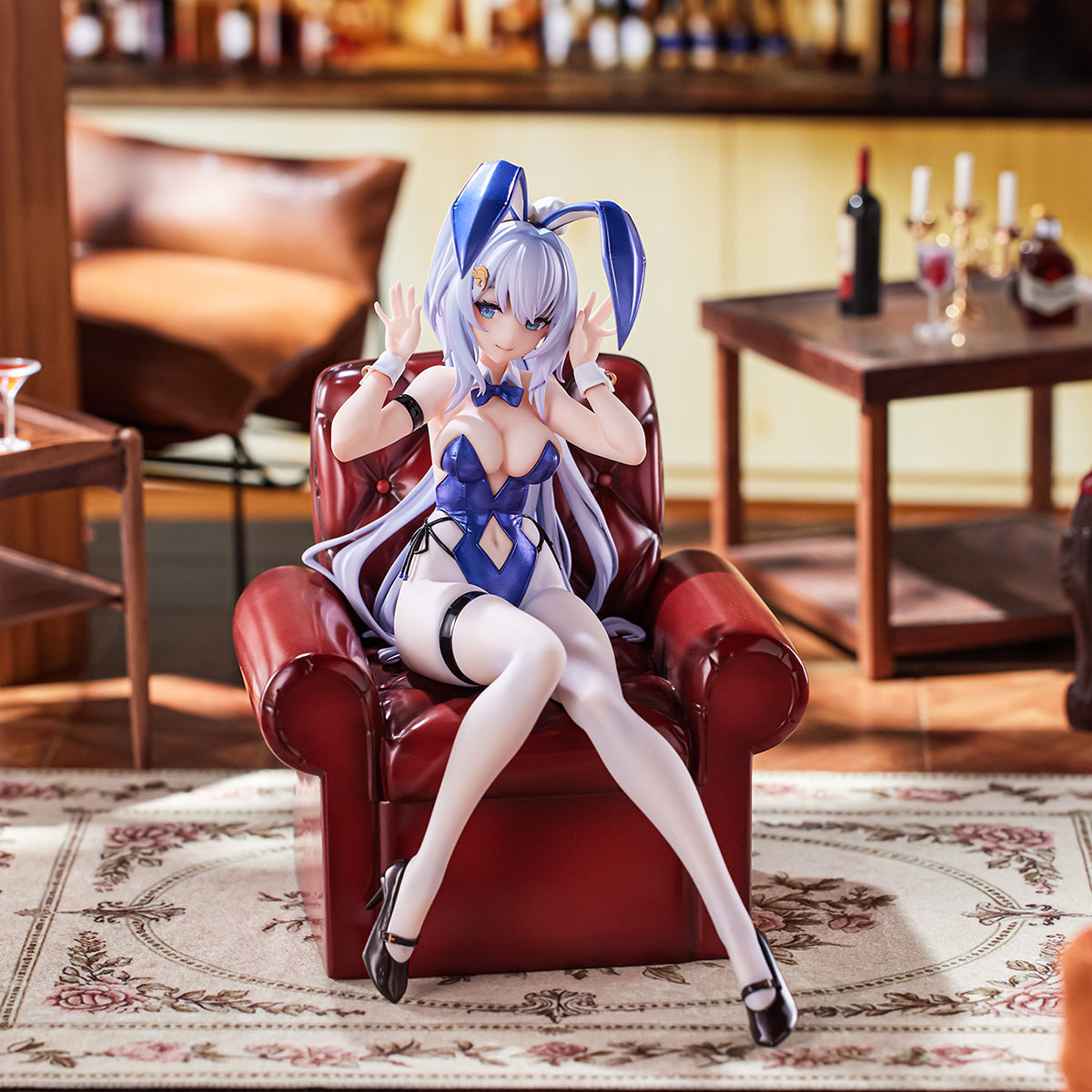 Animester Girls' Frontline: Neural Cloud - Undine Sweet Bunny Ensemble 1/7 Scale Art Anime Figurine