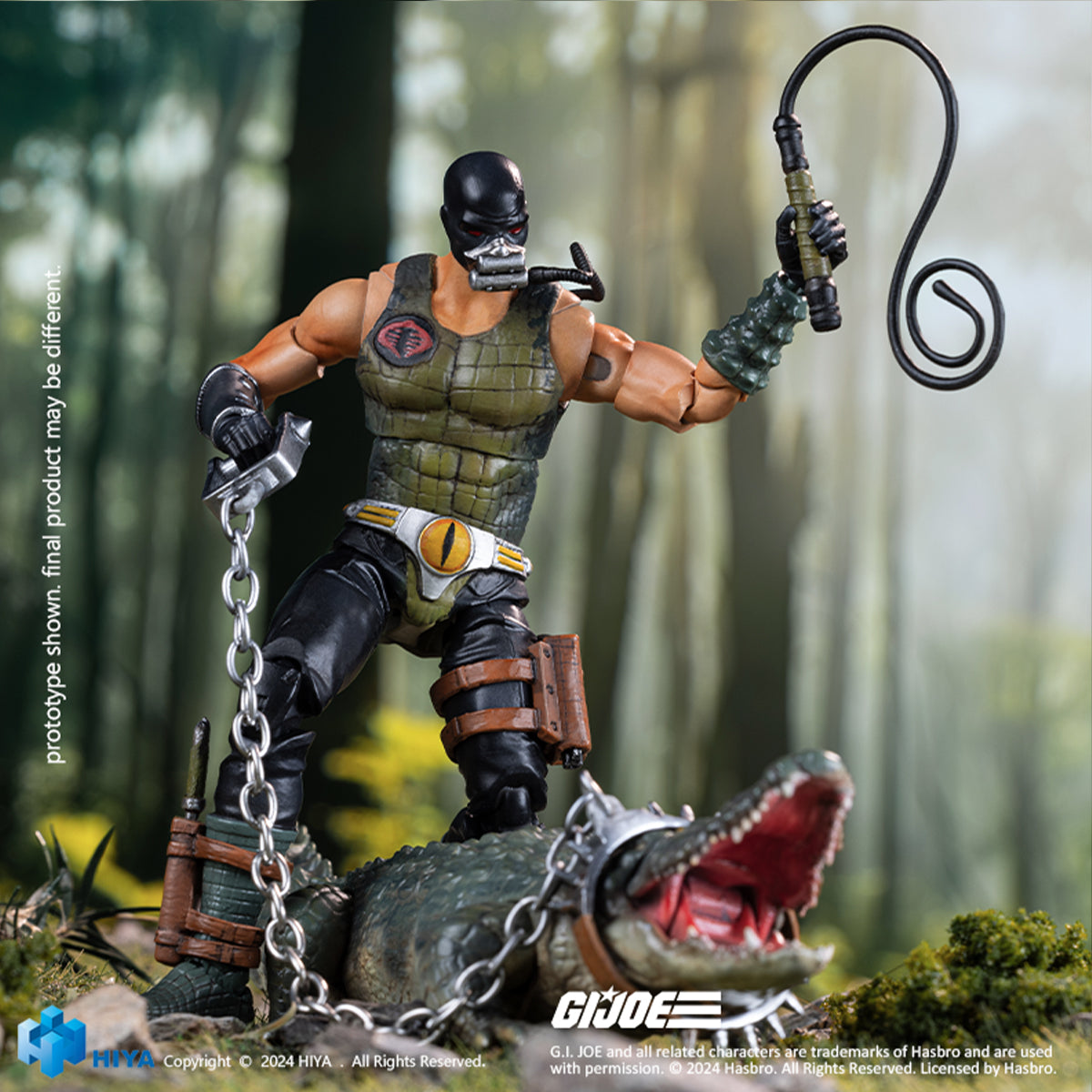 HIYA Collectible Figure Full Set: Crocodile Master & Fiona, Movice Style, Jointed Design, 1:18 Scale Miniature Action Figurine EMG0359