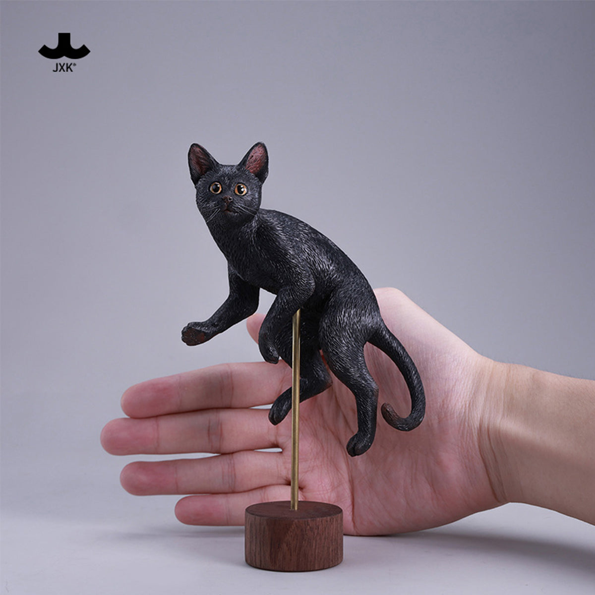 JXK Swimming Pose Cat Static Expertly Hand-Painted Lifelike 1/6 Scale Animal Figurine