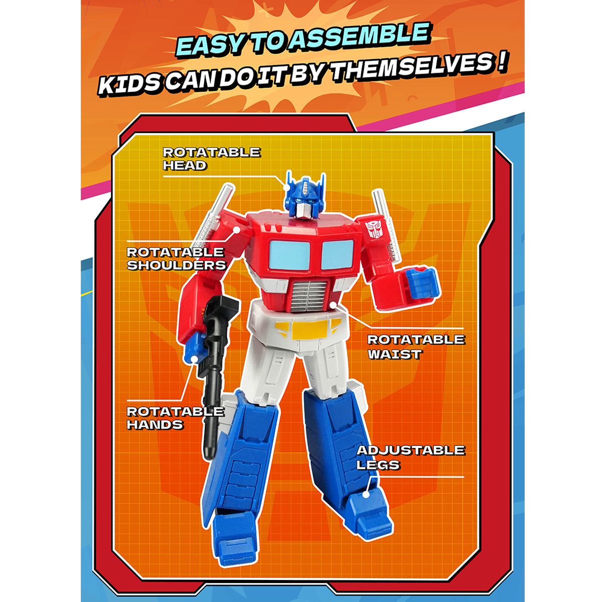 Yolopark Transformers G1 Animation BMK Optimus Prime Megatron Bumblebee Starscream Set Model Kit