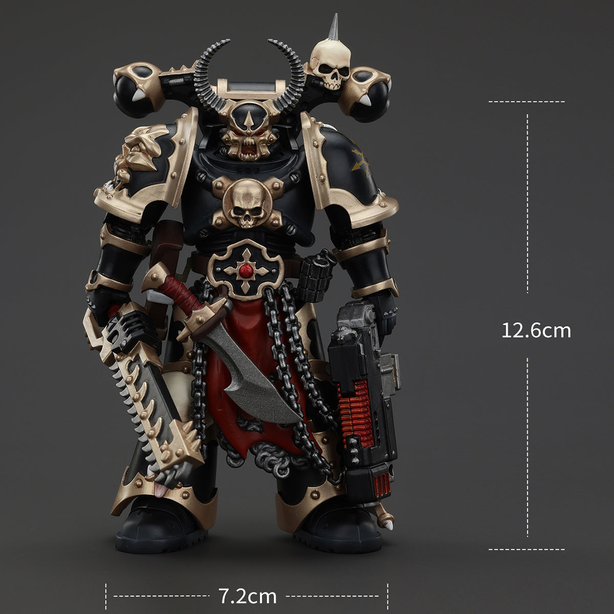 JOYTOY Warhammer 40K 1/18 Chaos Space Marines Black Legion Chosen with Combi-melta and chainsword JT00980 Action Figures