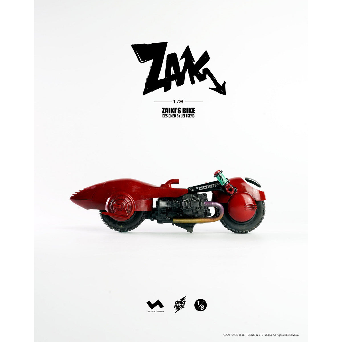JTstudio 2GO GAKIRACE ZAIKI 8-inches Action Figure & Vehicle Model