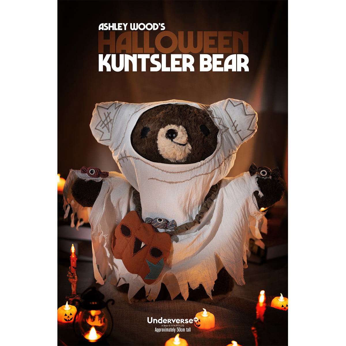 Underverse Halloween Kuntsler Bear Height 53cm Art Figurine