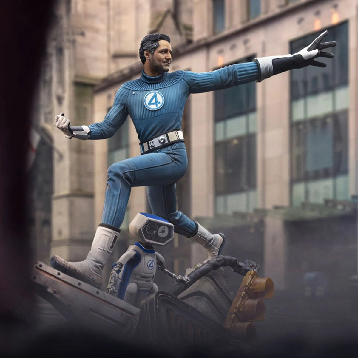 Iron Studios The Fantastic Four: First Steps - Mister Fantastic & Invisible Woman & Thing & Human Torch Art Statue