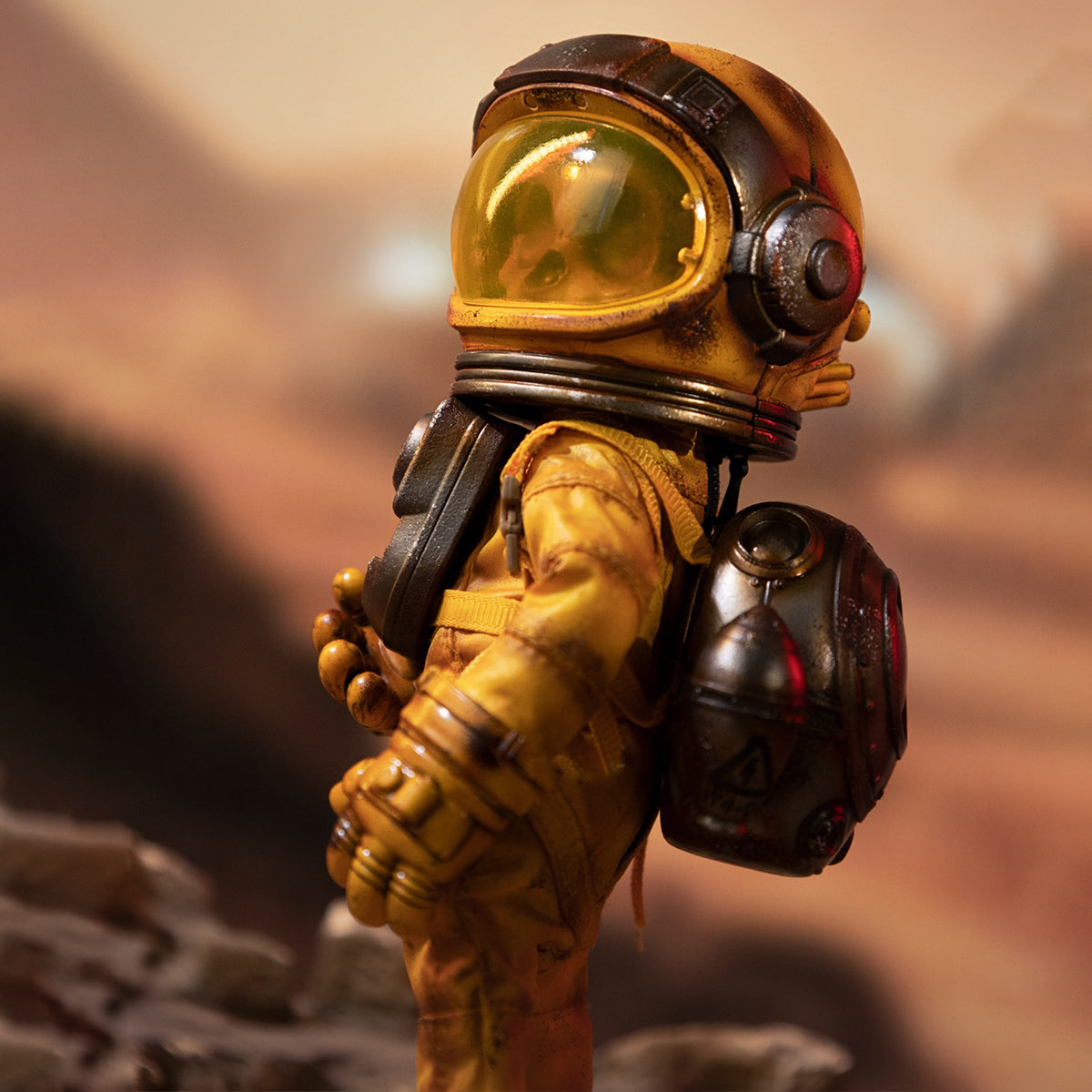 WeArtDoing Time Warrior Series Wasteland: Space Mouse Fallout Fighter-Yellow Action Figure