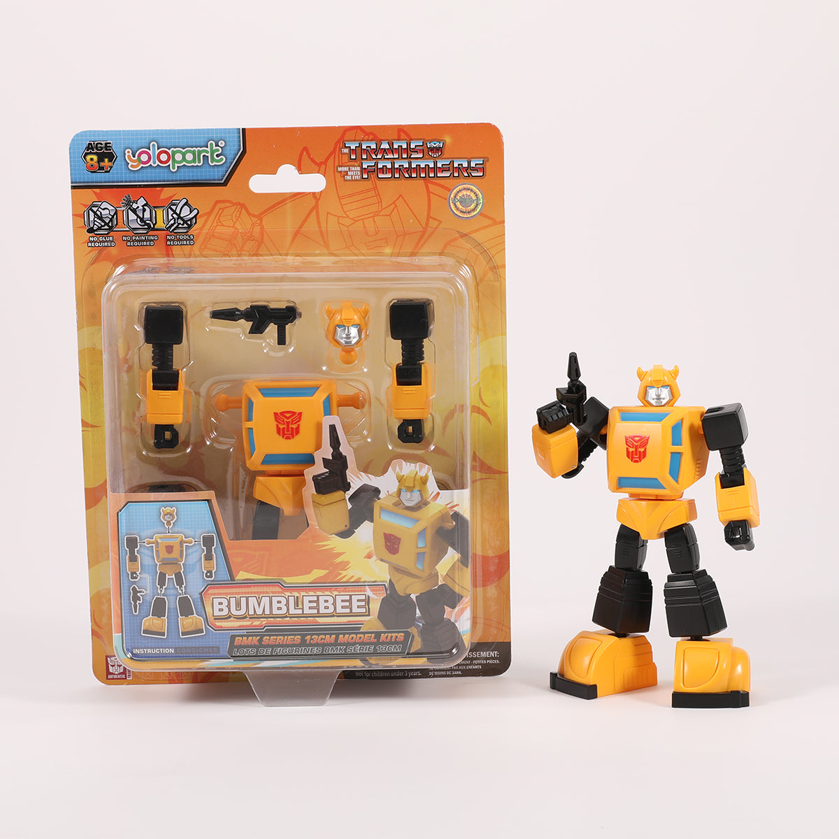 Yolopark Transformers G1 Animation BMK Optimus Prime Megatron Bumblebee Starscream Set Model Kit