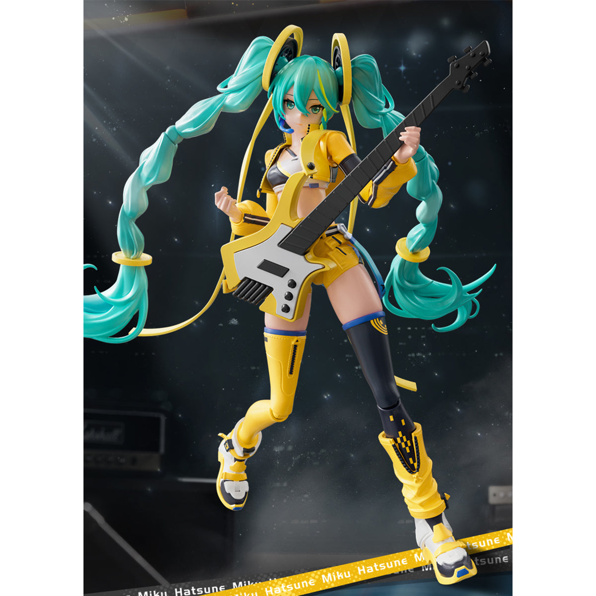 BLOKEES Miracle Edition Hatsune Miku Dynamic Sound Glow Ver. Pre-assembled Model Kit