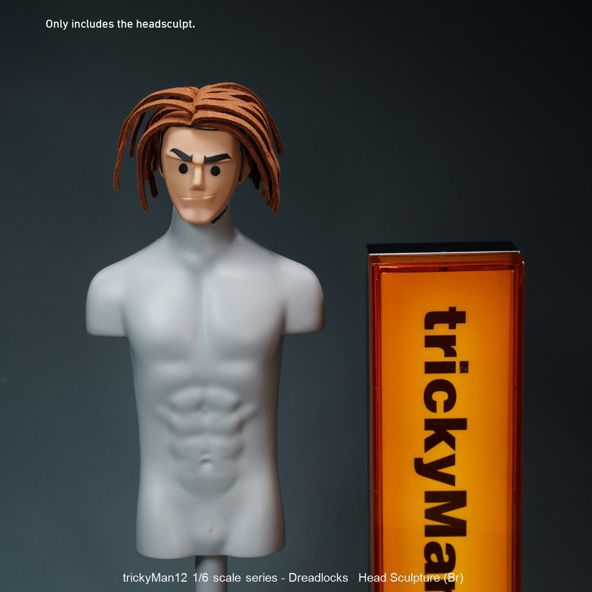TrickyMan12 Dreadlocks Male Head Sculpt Black Hair FB-10083-1 Brown Hair FB-10083-5 Accessory 1/6 Scale Fit Action Figure