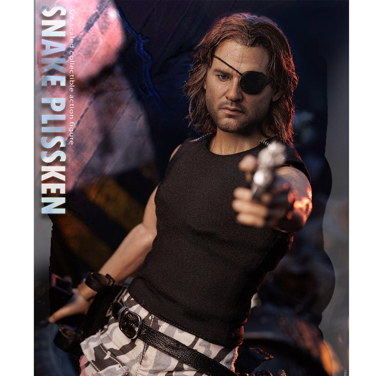Asmus Toys The Crown Series Escape from New York Snake Plissken Real Hair Edition Action Figures