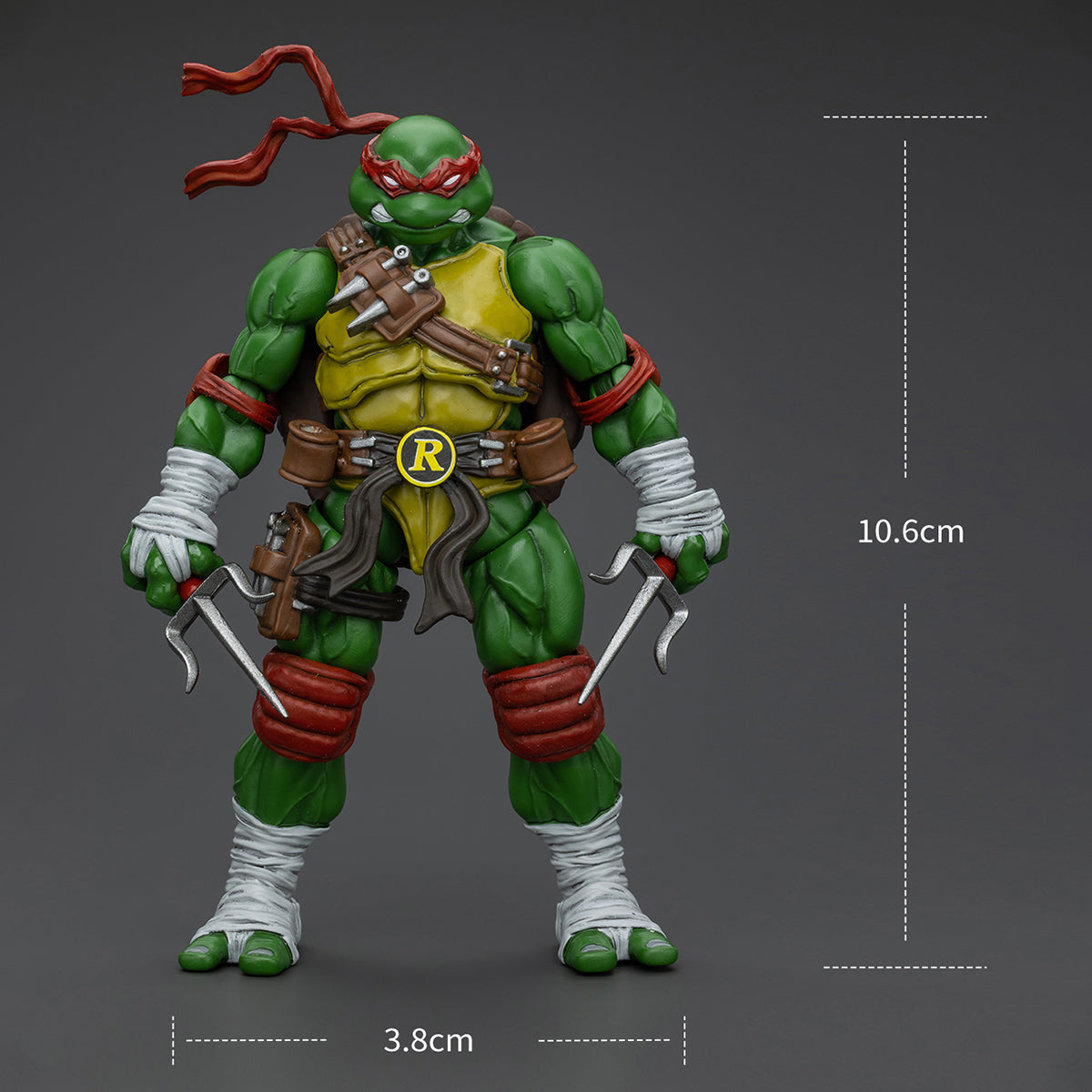 Serie TMNT de JOYTOY: Tortugas Ninja Adolescentes Mutantes - Figuras de acción de Raphael a escala 1:18