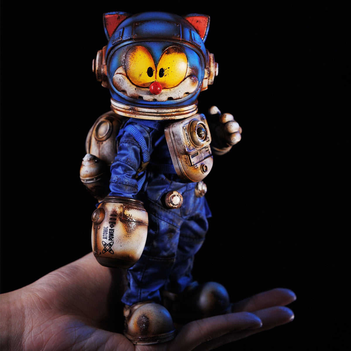 WeArtDoing Time Warrior Series Wasteland: Space Mouse Thunder Fighter-Blue Action Figure