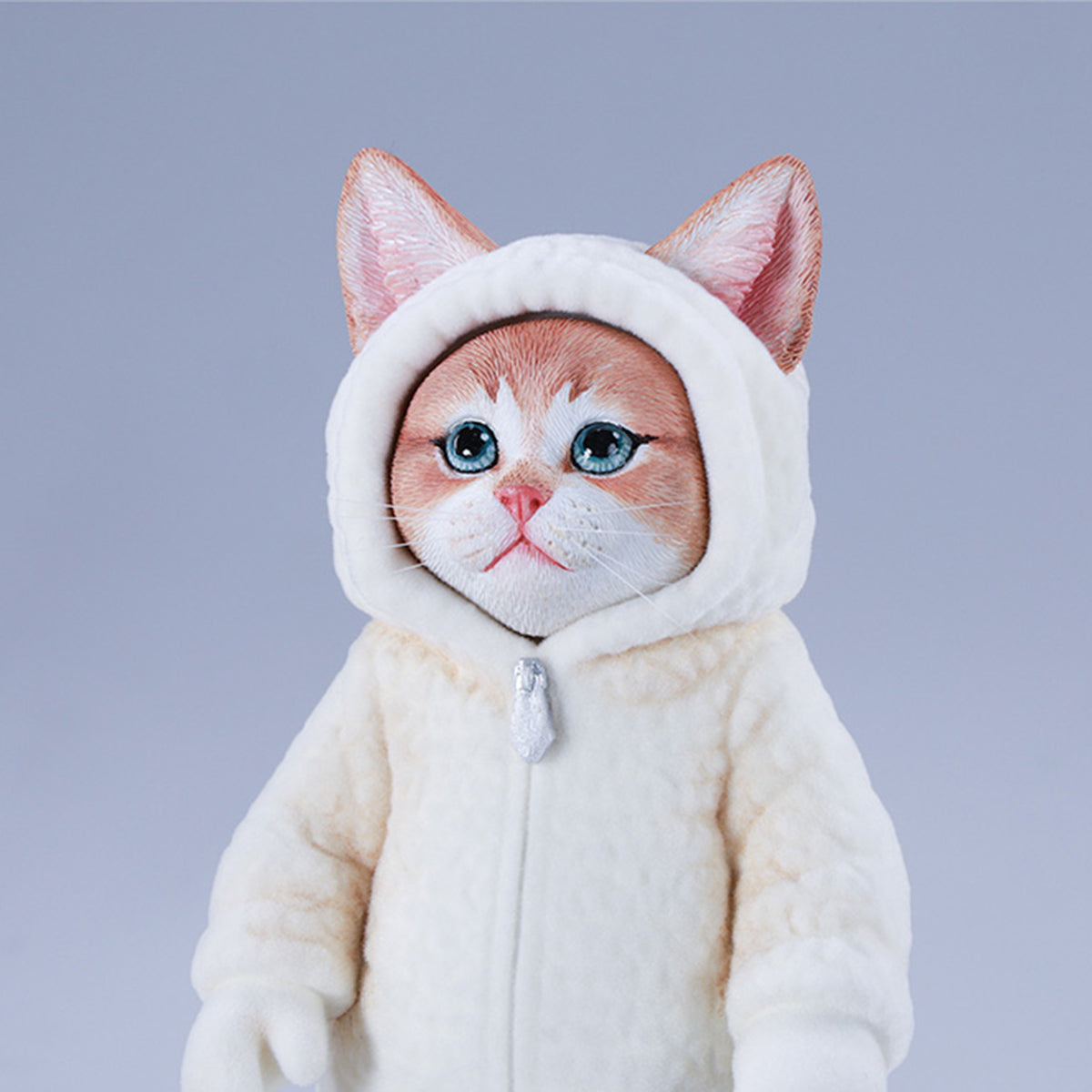 JXK, Fluffy Cat, Static Animal Figurine