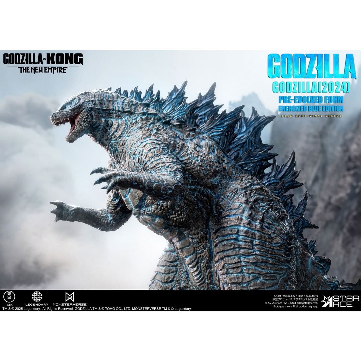 STAR ACE Toys Godzilla vs. Kong: The New Empire - Godzilla Evolution Blu-ray Version Art Figurine