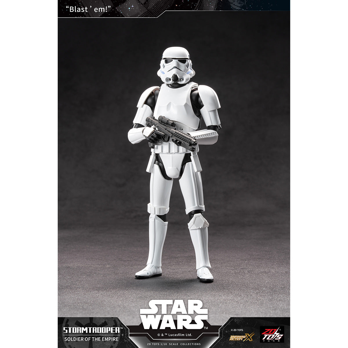 ZD Toys Star Wars 1966-02 Stormtrooper 1/10 Scale Action Figure Set