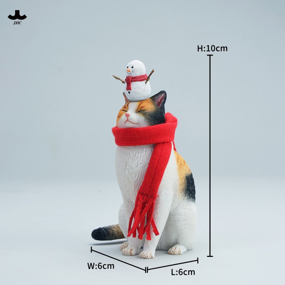 JXK Warm Cat in Winter Corner JXK349 Collectible Animal Figurine