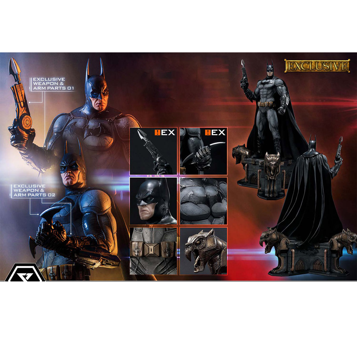 Prime 1 Studio, Arkham Knight V 7.43 Batsuit EX Version, 33 Inch Statue Figurine