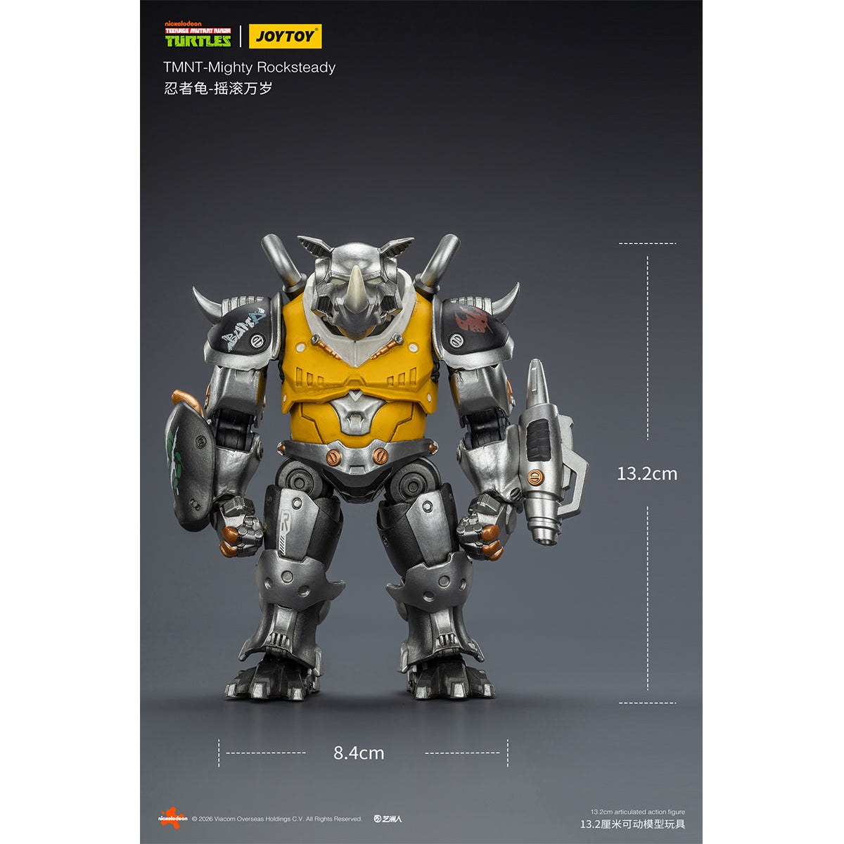 JOYTOY TMNT-Mighty Rocksteady & TMNT-Super Bebop 1/18 Scale Action Figure