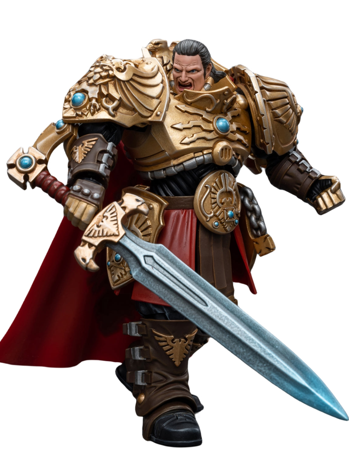 JoyToy Warhammer 40K Figurine à collectionner : Adeptus Custodes Blade Champion Figurines à l'échelle 1:18 JT8124
