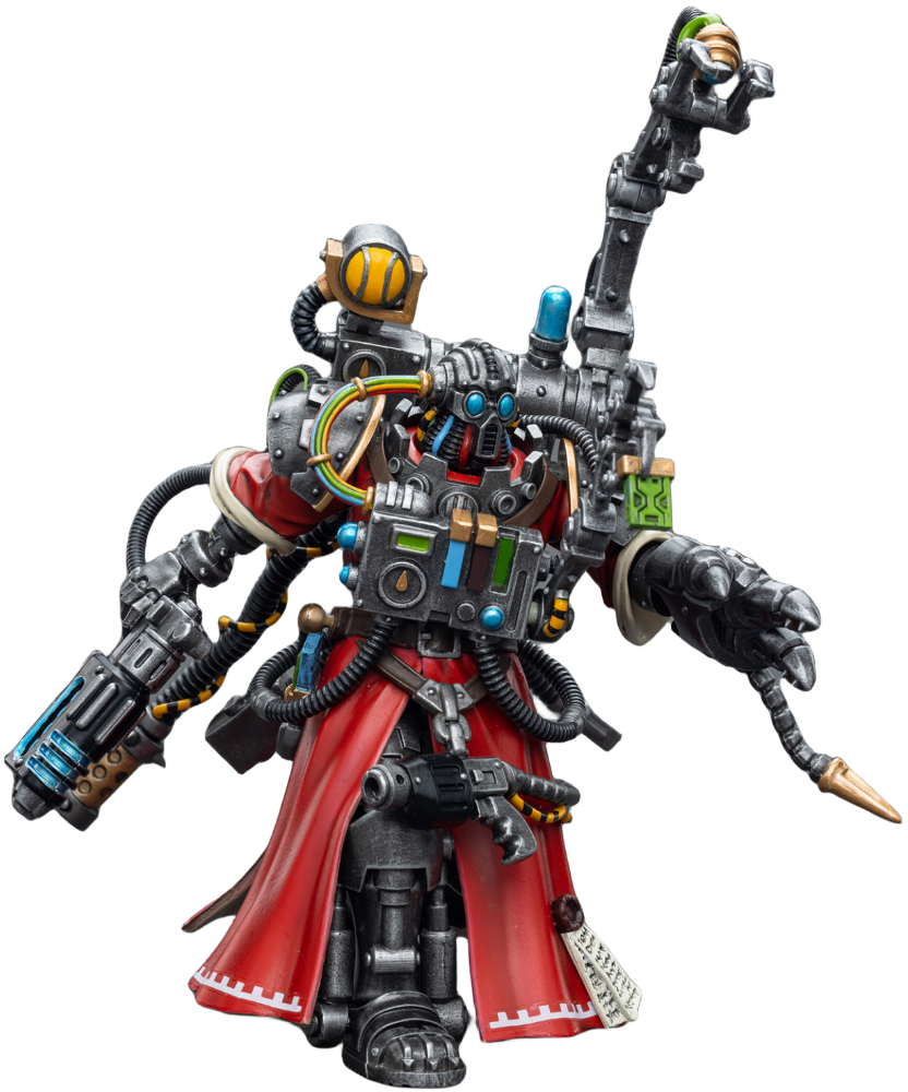 Figura coleccionable JoyToy Warhammer 40K: Figuras de acción de Adeptus Mechanicus Cybernetica Datasmith a escala 1:18
